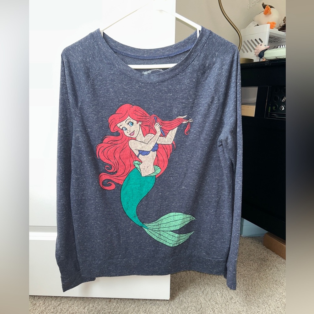 Disney Little Mermaid Kids Long Sleeve Sweatshirt